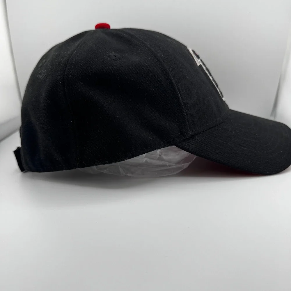 New Era Atlanta Falcons Hat Mens OSFA Black NFL 9FORTY Adjustable Good Logo Cap